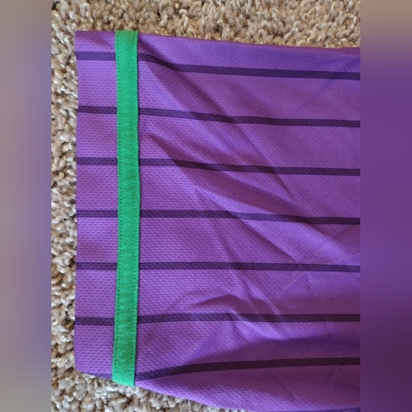 Mardi Gras Pinstripe Graphic Baseball Jersey Shirt Medium - Picture 12 of 14